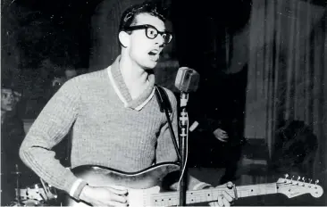 ?? GETTY IMAGES ?? Aged just 22, Buddy Holly was killed in a plane crash in 1959. His music lives on.