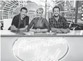  ??  ?? Lionel Richie, Katy Perry and Luke Bryan know the score on “American Idol.” ERIC LIEBOWITZ/ABC