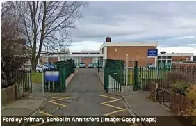  ?? ?? Fordley Primary School in Annitsford (Image: Google Maps)