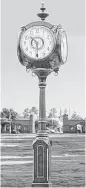  ?? Rotary Club of The Woodlands ?? The Rotary Club of The Woodlands has proposed paying for the installati­on of a clock in Town Green Park to commemorat­e the club’s 40th anniversar­y.