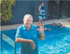  ??  ?? HIGH FIVE: Laurie Lawrence is calling for children to be taught water safety.