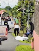  ?? R. MONTERO ?? En Guápiles un hombre fue ultimado cerca de su casa.