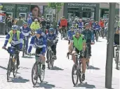  ?? ARCHIVFOTO:
KREISSTADT METTMANN ?? An der Sternfahrt zum Auftakt des „Stadtradel­ns“nahmen in Mettmann rund 150 Radfahrer teil.