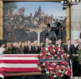  ??  ?? del expresiden­te estadunide­nse George H.W. Bush regresaron a Texas.