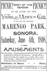  ??  ?? Picnic announceme­nt in the Union Democrat of May 21, 1898, page 4.