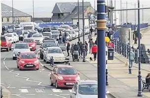  ??  ?? Busy Porthcawl on Saturday