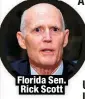  ??  ?? Florida Sen. Rick Scott