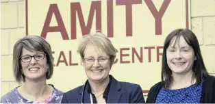  ?? PHOTO: GERARD O’BRIEN ?? Welcome home . . . The team behind Amity Medical Centre, Dunedin’s first Health Care Home, (from left) practice nurse Anna Boyd, Dr Susie Lawless and practice manager Catherine DalyReeve.