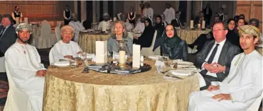  ?? (Muscat Daily) ?? Dignitarie­s and participan­ts in the event that took place at Grand Hyatt Muscat