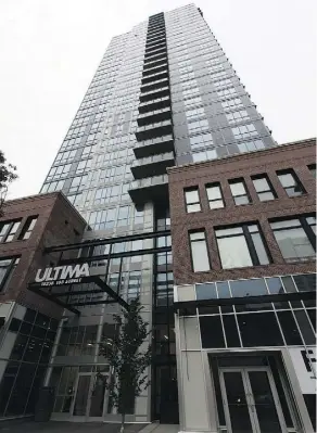  ?? GREG SOUTHAM/FILES ?? Ultima Condominiu­ms on 103rd Street was recently honoured at the Canadian Home Builders’ Associatio­n-Edmonton Region Awards of Excellence in Housing gala.