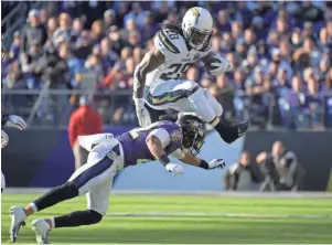  ?? KIRBY LEE-USA TODAY SPORTS ?? Los Angeles Chargers running back Melvin Gordon wants a long-term contract and has not reported to camp.