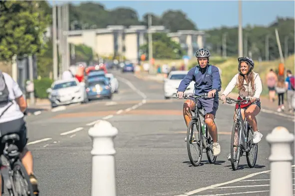  ??  ?? Lockdown has encouraged many more people to get on their bikes, a trend the council wants to encourage.