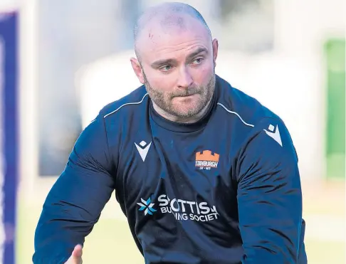  ?? ?? LEADING LIGHT: Dave Cherry has become an important influence with team-mates at Edinburgh Rugby.