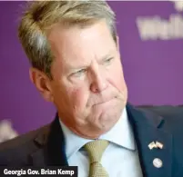  ??  ?? Georgia Gov. Brian Kemp