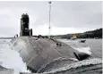  ??  ?? HMS Talent is a 280ft-long attack submarine, and is also used for surveillan­ce