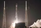 ?? — AP ?? A SpaceX Falcon 9 rocket lifts off early on Tuesday, from Cape Canaveral Air Force Station, Fla.