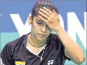  ??  ?? Saina had to settle for bronze as she had no time to recover from earlier match, says coach Vimal Kumar