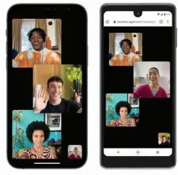  ??  ?? Facetime links can be opened in a browser on non-apple devices!