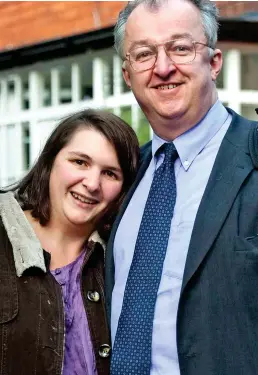  ??  ?? Support: Former MP John Hemming with partner Emily Cox