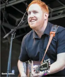  ??  ?? Gavin James.