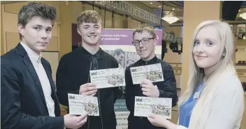  ??  ?? From left to right: Regan Hewitt, Jordan Forsdyke, Ben Dolan and Danielle Sharpe (PA1704-11j)