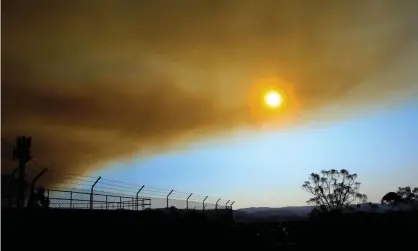  ?? Photograph: Xinhua/Rex/Shuttersto­ck ?? ‘Mortality from bushfire smoke over summer months from November to February was likely to be more than 400 people, and many thousands of people went to hospital over that period because of the smoke.’