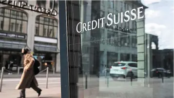  ?? ?? Restructur­ing exercise: The Credit Suisse headquarte­rs in Zurich. The investment bank’s new CEO and chairman are determined to bring back the glory days back in the 2010s when it ranked among the top-five global investment bank. — Bloomberg