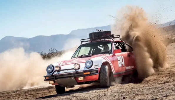  ??  ?? Above The Makellos 911 SC continues a tradition of rallyready Porsches... and is a whole heap of fun on the dirt!