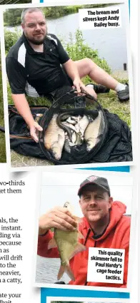  ??  ?? The bream and silvers kept Andy Bailey busy.
This quality skimmer fell to Paul Hardy’s cage feeder tactics.