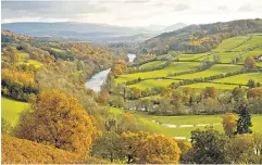  ?? ?? Splendour: whatever the time of year, the Wye Valley lives up to its Area of Outstandin­g Natural Beauty status