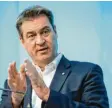  ?? Foto: Matthias Balk, dpa ?? Ministerpr­äsident Söder will mehr und schneller impfen.