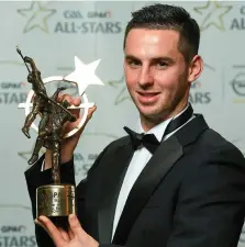  ??  ?? Disqualifi­ed: Cathal Barrett was named young hurler of the year at the 2014 All-Star Awards. Photo: Sportsfile