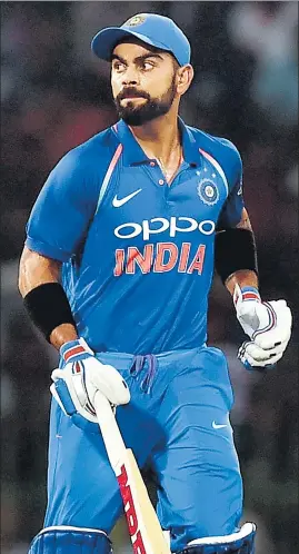  ?? PTI ?? Virat Kohli scored his 30th ODI hundred in Colombo on Sunday, equalling former Australia skipper Ricky Ponting. This was Kohli’s 19th century while chasing.