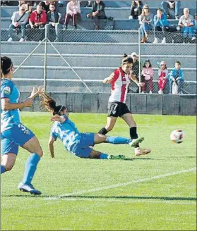  ?? FOTO: ATHLETIC ?? Escalada en la tabla Nekane marcó el primer gol del equipo rojiblanco