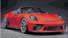  ?? BILD: PORSCHE ?? ODjekt der Begierde in Paris: Nur 1948 Exemplare wird Porsche vom 911 Speedster produziere­n.