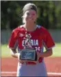  ?? JEN FORBUS — THE MORNING JOURNAL ?? LCSCA Player of the Year April Howser of Elyria.