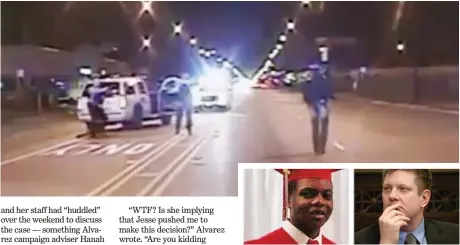  ?? | SUN- TIMES FILES; NANCY STONE/ CHICAGO TRIBUNE/ POOL ?? Chicago Police Officer Jason Van Dyke is facing a murder charge after he shot 17- year- old Laquan McDonald 16 times on Oct. 20, 2014.