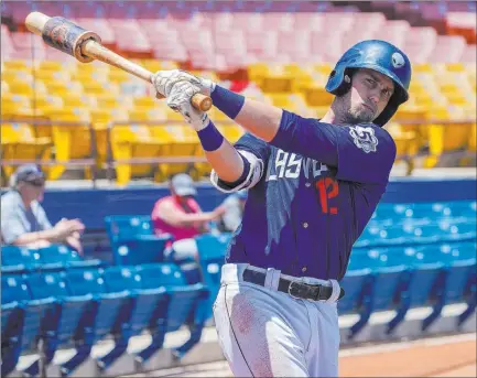  ?? Benjamin Hager ?? Las Vegas Review-journal @benjaminhp­hoto Jeff Mcneil has hit two of his 16 home runs this season for the 51s. He joined Las Vegas on June 16 from Double-a Binghamton.