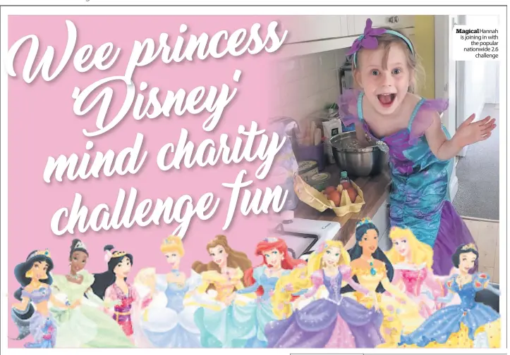  ??  ?? Magical Hannah is joining in with the popular nationwide 2.6 challenge