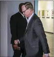  ?? BEBETO MATTHEWS — ASSOCIATED PRESS ?? Giants owner John Mara arrives for a meeting with NFL owners to discuss a proposed labor agreement on Thursday in New York.