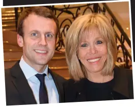  ??  ?? Emmanuel and Brigitte Macron: She is 25 years his senior