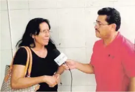  ??  ?? Maribel López quiere que le entreguen el cuerpo de quien ella dice es su hijo.