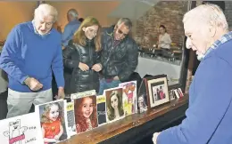  ??  ?? BELOVED: Friends join David B. Rivlin on Monday in rememberin­g his granddaugh­ter Laurel Griggs, 13, who died of an asthma attack.