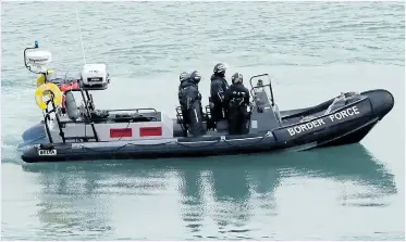  ?? Picture: GETTY ?? ON THE LOOKOUT: A Border Force boat on patrol at Dover – but more must be done