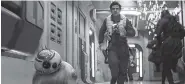  ?? THE ASSOCIATED PRESS ?? Oscar Isaac as Poe Dameron is seen in a scene from the upcoming "Star Wars: The Last Jedi."