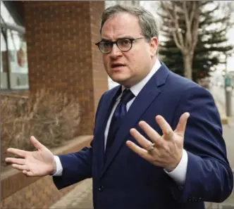  ?? JEFF MCINTOSH, THE CANADIAN PRESS ?? Ezra Levant’s far-right conservati­ve web media outlet is losing supporters and advertiser­s after comments made by commentato­r Faith Goldy about the Charlottes­ville protest.