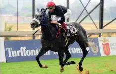  ?? JC PHOTOGRAPH­ICS ?? Mike de Kock’s speedy Var filly Isle De France destroyed rivals under Gavin Lerena to win by 4.10 lengths at Turffontei­n on Saturday. /