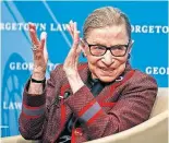  ?? BRANDON FILE/ THE ASSOCIATED PRESS] ?? The Supreme Court reported Justice Ruth Bader Ginsburg has died of metastatic pancreatic cancer at age 87. [ALEX