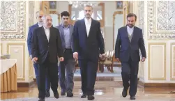  ?? (West Asia News Agency/Reuters) ?? IRAN’S FOREIGN Minister Hossein Amir-Abdollahia­n arrives for a meeting with foreign ambassador­s in Tehran, on Sunday.