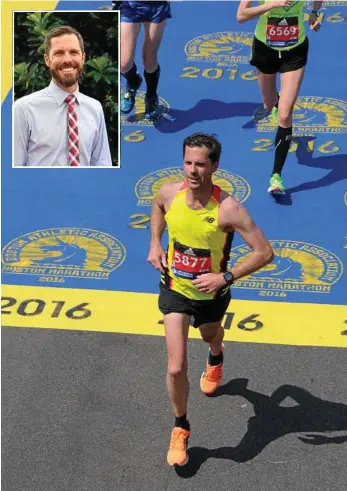  ?? PHOTOS: CONTRIBUTE­D ?? READY TO RUN: Christian Outreach College principal Michael Bray, who ran the Boston Marathon last year, will run an ultra marathon in Indonesia later this year.